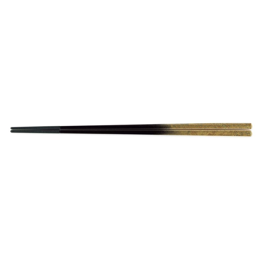 Chopsticks, OL-33-6, PBT, 9.4 inches (23.7 cm), Cone Head Square Chopsticks, Two Color Gold Foil