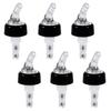 6 Pcs Bottle Pourer Plastic Measured Liquor Spirit Pourer Free Flow Wine Bottle Pour Spout Stopper Transparent (Transparent) view 1