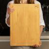 Bamboo Cutting Boards for Kitchen - Kitchen Chopping Board for Meat (Butcher Block) Cheese and Vegetables | Wooden Cutting Board Heavy Duty Serving Tray with Handles (XXL, 20 x 14") view 3