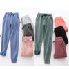 Andongnywell Women's Winter Warm Sherpa Fleece Lined Sweatpants Active Jogger Pants (Green,Large) view 3
