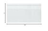 Plymor Polypropylene Resealable 1.25 Mil Clear 10" Sub Sandwich Bag, 14" x 7" (Case of 1000) view 2