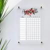 Large Clear Acrylic Chore Chart for wall | Dry-Erase Message White Board Calendar Wall Mounted Office Home Family Organization Tools Must Haves School Kids Adult Mom Teen Monthly Weekly ADHD Tools view 1