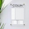 Large Clear Acrylic Chore Chart for wall | Dry-Erase Message White Board Calendar Wall Mounted Office Home Family Organization Tools Must Haves School Kids Adult Mom Teen Monthly Weekly ADHD Tools view 1