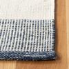 SAFAVIEH Striped Kilim Collection 4' x 6' Navy/Ivory STK515N Handmade Flatweave Cotton Area Rug view 4