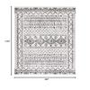 SAFAVIEH Area Rug 8x10 - Tulum Collection - Large - Ivory & Black, Moroccan Boho Distressed Design, Non-Shedding & Easy to Clean, Ideal for Living Room, Bedroom, Dining Space (TUL268D) view 2