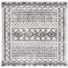 SAFAVIEH Area Rug 8x10 - Tulum Collection - Large - Ivory & Black, Moroccan Boho Distressed Design, Non-Shedding & Easy to Clean, Ideal for Living Room, Bedroom, Dining Space (TUL268D) view 3