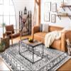 SAFAVIEH Area Rug 8x10 - Tulum Collection - Large - Ivory & Black, Moroccan Boho Distressed Design, Non-Shedding & Easy to Clean, Ideal for Living Room, Bedroom, Dining Space (TUL268D) view 4