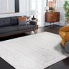 SAFAVIEH Area Rug 8x10 - Tulum Collection - Large - Light Grey & Ivory, Moroccan Boho Distressed Design, Non-Shedding & Easy to Clean, Ideal for Living Room, Bedroom, Dining Space (TUL268F) view 4