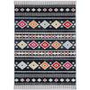 SAFAVIEH Area Rug 8x10 - Adirondack Collection - Large - Black & Ivory, Boho Tribal Design, Non-Shedding & Easy Cleaning, Ideal for Living Room, Bedroom, Office, Dining Space (ADR277Z) view 3
