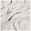 SAFAVIEH Florida Shag Collection Accent Rug - 3'3" x 5'3", Ivory & Black, Non-Shedding & Easy Care, 1.2-inch Thick Ideal for High Traffic Areas in Entryway, Living Room, Bedroom (SG471-1290) view 2