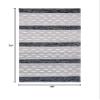 SAFAVIEH Striped Kilim Collection 4' x 6' Black/Ivory STK518Z Handmade Flatweave Cotton Area Rug view 2