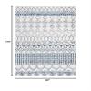 SAFAVIEH Area Rug 8x10 - Tulum Collection - Large - Ivory & Navy, Moroccan Boho Distressed Design, Non-Shedding & Easy to Clean, Ideal for Living Room, Bedroom, Dining Space (TUL229E) view 2