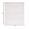 SAFAVIEH Area Rug 8x10 - Tulum Collection - Large - Ivory & Light Grey, Moroccan Boho Distressed Design, Non-Shedding & Easy to Clean, Ideal for Living Room, Bedroom, Dining Space (TUL268B) view 2