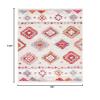 SAFAVIEH Area Rug 8x10 - Adirondack Collection - Large - Beige & Red, Boho Tribal Design, Non-Shedding & Easy Cleaning, Ideal for Living Room, Bedroom, Office, Dining Space (ADR252B) view 2