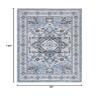 SAFAVIEH Area Rug 8x10 - Charleston Collection - Large - Blue & Grey, Oriental Medallion Design, Non-Shedding & Easy Cleaning, Ideal for Living Room, Bedroom, Office, Dining Space (CHL431M) view 2