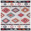 SAFAVIEH Area Rug 8x10 - Adirondack Collection - Large - Grey & Red, Boho Tribal Design, Non-Shedding & Easy Cleaning, Ideal for Living Room, Bedroom, Office, Dining Space (ADR245F) view 3