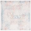 SAFAVIEH Area Rug 8x10 - Tulum Collection - Large - Ivory & Turquoise, Moroccan Boho Distressed Design, Non-Shedding & Easy to Clean, Ideal for Living Room, Bedroom, Dining Space (TUL268M) view 3