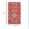 SAFAVIEH Aspen Collection Runner Rug - 2'3" x 9', Red & Gold, Handmade Moroccan Boho Wool, Ideal for High Traffic Areas in Living Room, Bedroom (APN529Q) view 2