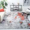 SAFAVIEH Area Rug 8x10 - Adirondack Collection - Large - Orange & Grey, Modern Abstract Design, Non-Shedding & Easy Cleaning, Ideal for Living Room, Bedroom, Office, Dining Space (ADR134P) view 1