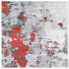 SAFAVIEH Area Rug 8x10 - Adirondack Collection - Large - Orange & Grey, Modern Abstract Design, Non-Shedding & Easy Cleaning, Ideal for Living Room, Bedroom, Office, Dining Space (ADR134P) view 2