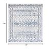 SAFAVIEH Area Rug 8x10 - Tulum Collection - Large - Ivory & Navy, Moroccan Boho Distressed Design, Non-Shedding & Easy to Clean, Ideal for Living Room, Bedroom, Dining Space (TUL268C) view 2