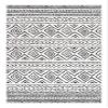 SAFAVIEH Area Rug 8x10 - Tulum Collection - Large - Ivory & Black, Moroccan Boho Distressed Design, Non-Shedding & Easy to Clean, Ideal for Living Room, Bedroom, Dining Space (TUL267D) view 1