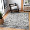 SAFAVIEH Area Rug 8x10 - Tulum Collection - Large - Ivory & Black, Moroccan Boho Distressed Design, Non-Shedding & Easy to Clean, Ideal for Living Room, Bedroom, Dining Space (TUL267D) view 2