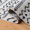 SAFAVIEH Area Rug 8x10 - Tulum Collection - Large - Ivory & Black, Moroccan Boho Distressed Design, Non-Shedding & Easy to Clean, Ideal for Living Room, Bedroom, Dining Space (TUL267D) view 3