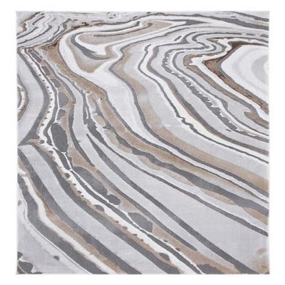 SAFAVIEH Craft Collection Accent Rug - 4' x 6', Gold & Grey, Modern Abstract Design, Non-Shedding & Easy Care, Ideal for High Traffic Areas in Entryway, Living Room, Bedroom (CFT843D)