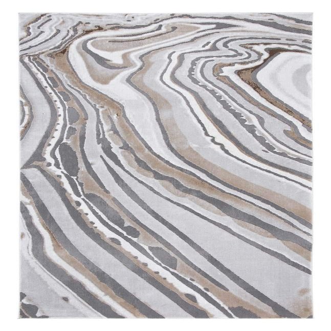 SAFAVIEH Craft Collection Accent Rug - 4' x 6', Gold & Grey, Modern Abstract Design, Non-Shedding & Easy Care, Ideal for High Traffic Areas in Entryway, Living Room, Bedroom (CFT843D)