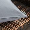 MIULEE Pack of 4 Decorative Outdoor Waterproof Summer Pillow Covers Square Garden Cushion Cases PU Coating Throw Pillow Cover Shell for Patio Tent Park Couch 16x16 Inch Light Grey view 3