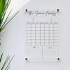 Large Clear Acrylic Monthly Calendar for wall | Dry-Erase Message White Board Calendar Wall Mounted Office Home Family Organization Tools Must Haves School Kids Adult Mom Teen Monthly Weekly ADHD Tool view 1