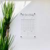 Large Clear Acrylic Monthly Calendar for wall | Dry-Erase Message White Board Calendar Wall Mounted Office Home Family Organization Tools Must Haves School Kids Adult Mom Teen Monthly Weekly ADHD Tool view 3