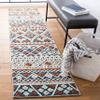 SAFAVIEH Aspen Collection Runner Rug - 2'3" x 9', Blue & Orange, Handmade Moroccan Boho Wool, Ideal for High Traffic Areas in Living Room, Bedroom (APN530M) view 1