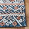 SAFAVIEH Aspen Collection Runner Rug - 2'3" x 9', Blue & Orange, Handmade Moroccan Boho Wool, Ideal for High Traffic Areas in Living Room, Bedroom (APN530M) view 3