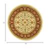 SAFAVIEH Lyndhurst Collection 6' Round Ivory/Red LNH212K Traditional Oriental Non-Shedding Dining Room Entryway Foyer Living Room Bedroom Area Rug view 2