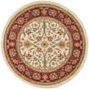 SAFAVIEH Lyndhurst Collection 6' Round Ivory/Red LNH212K Traditional Oriental Non-Shedding Dining Room Entryway Foyer Living Room Bedroom Area Rug view 3