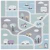 SAFAVIEH Carousel Kids Collection Accent Rug - 4' x 6', Grey & Light Blue, Non-Shedding & Easy Care, Ideal for High Traffic Areas for Boys & Girls in Playroom, Nursery, Bedroom (CRK193F) view 2