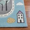 SAFAVIEH Carousel Kids Collection Accent Rug - 4' x 6', Grey & Light Blue, Non-Shedding & Easy Care, Ideal for High Traffic Areas for Boys & Girls in Playroom, Nursery, Bedroom (CRK193F) view 3