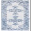 SAFAVIEH Micro-Loop Collection Runner Rug - 2'3" x 9', Ivory & Blue, Handmade Oriental Medallion Wool, Ideal for High Traffic Areas in Living Room, Bedroom (MLP614A) view 3
