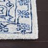 SAFAVIEH Micro-Loop Collection Runner Rug - 2'3" x 9', Ivory & Blue, Handmade Oriental Medallion Wool, Ideal for High Traffic Areas in Living Room, Bedroom (MLP614A) view 4