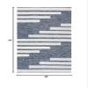 SAFAVIEH Striped Kilim Collection 4' x 6' Navy/Ivory STK514N Handmade Flatweave Cotton Area Rug view 2
