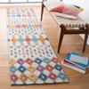 SAFAVIEH Aspen Collection Runner Rug - 2'3" x 9', Light Grey & Blue, Handmade Moroccan Boho Wool, Ideal for High Traffic Areas in Living Room, Bedroom (APN531F) view 1