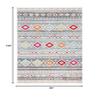 SAFAVIEH Area Rug 8x10 - Adirondack Collection - Large - Light Grey & Ivory, Boho Tribal Design, Non-Shedding & Easy Cleaning, Ideal for Living Room, Bedroom, Office, Dining Space (ADR276F) view 2