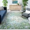 SAFAVIEH Area Rug 8x10 - Madison Collection - Large - Green & Turquoise, Boho Abstract Distressed Design, Non-Shedding & Easy Cleaning, Ideal for Living Room, Bedroom, Office, Dining Space (MAD425Y) view 1