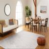 SAFAVIEH Area Rug 8x10 - Tulum Collection - Large - Ivory & Light Grey, Moroccan Boho Tribal Design, Non-Shedding & Easy to Clean, Ideal for Living Room, Bedroom, Dining Space (TUL272G) view 3