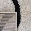 SAFAVIEH Florida Shag Collection Runner Rug - 2'3" x 7', Ivory & Black, Non-Shedding & Easy Care, 1.2-inch Thick Ideal for High Traffic Areas in Living Room, Bedroom (SG471-1290) view 4