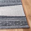 SAFAVIEH Striped Kilim Collection 4' x 6' Black/Ivory STK521Z Handmade Flatweave Cotton Area Rug view 3