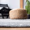 SAFAVIEH Striped Kilim Collection 4' x 6' Black/Ivory STK521Z Handmade Flatweave Cotton Area Rug view 4