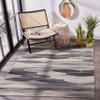 SAFAVIEH Washable Rug Outdoor Montage Collection - 3' x 5', Grey & Dark Grey, Non-Shedding & Easy to Clean, Ideal for Patio, Backyard, Mudroom (MTG301F) view 3
